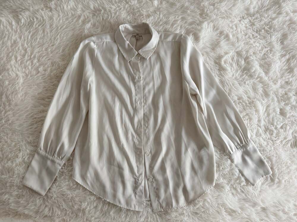 Joie Silk Button Down Shirt Size M
